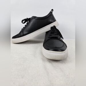 Faranzi Black Leather Sneakers Mens
